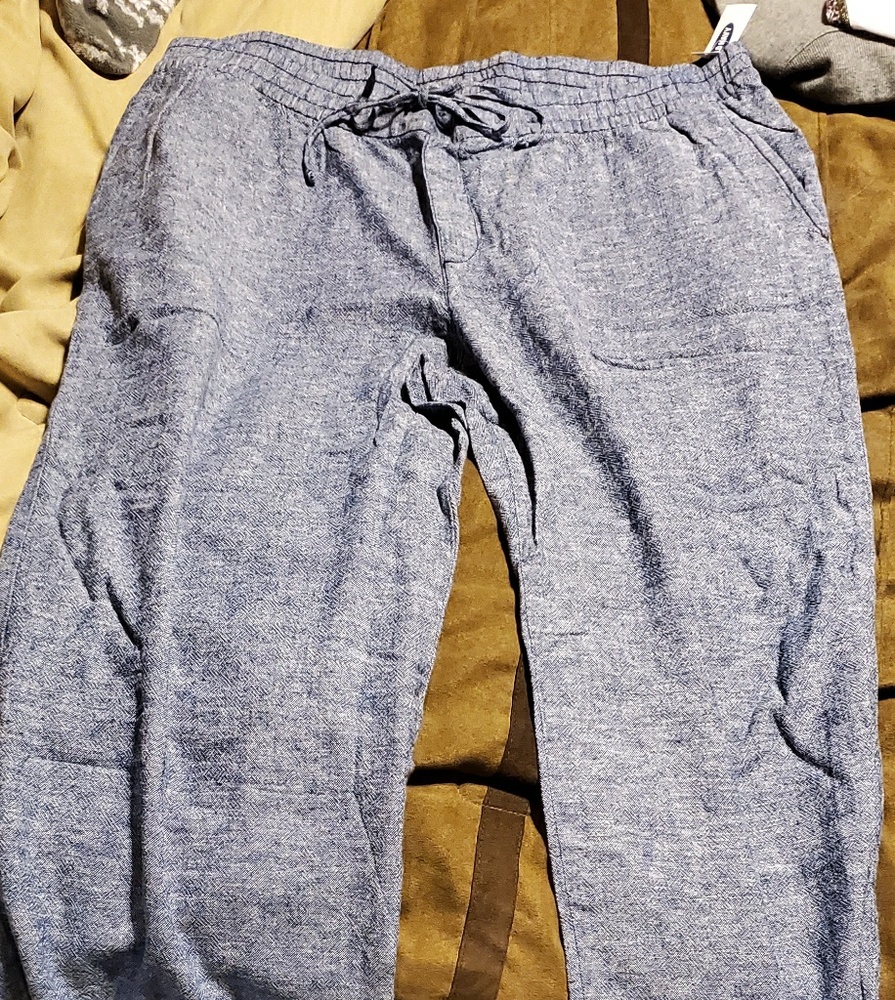 Old Navy Linen-Blend Pants (Pull On) XL
